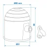 Trekhaakdop Chroom met Slot - 4