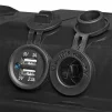 Accubak 35x18x20cm 2x USB - 1x 12V stekkerdoos - Voltmeter - 3