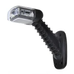 Breedtelicht rood/wit/oranje 100mm 5LED schuin links
