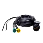 Kabelset 7M met stekker 13-polig en 2x connector 5-polig + 5M DC