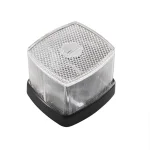 Markeringslamp wit 66x62mm met reflector
