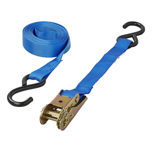 Spanband met ratel en 2 haken 5 meter