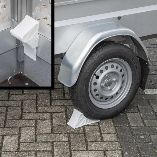 Wielkeg kunststof wit met houder