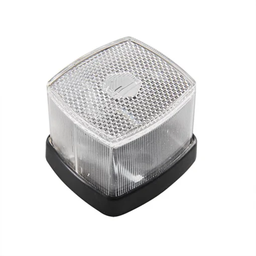 Markeringslamp wit 66x62mm met reflector